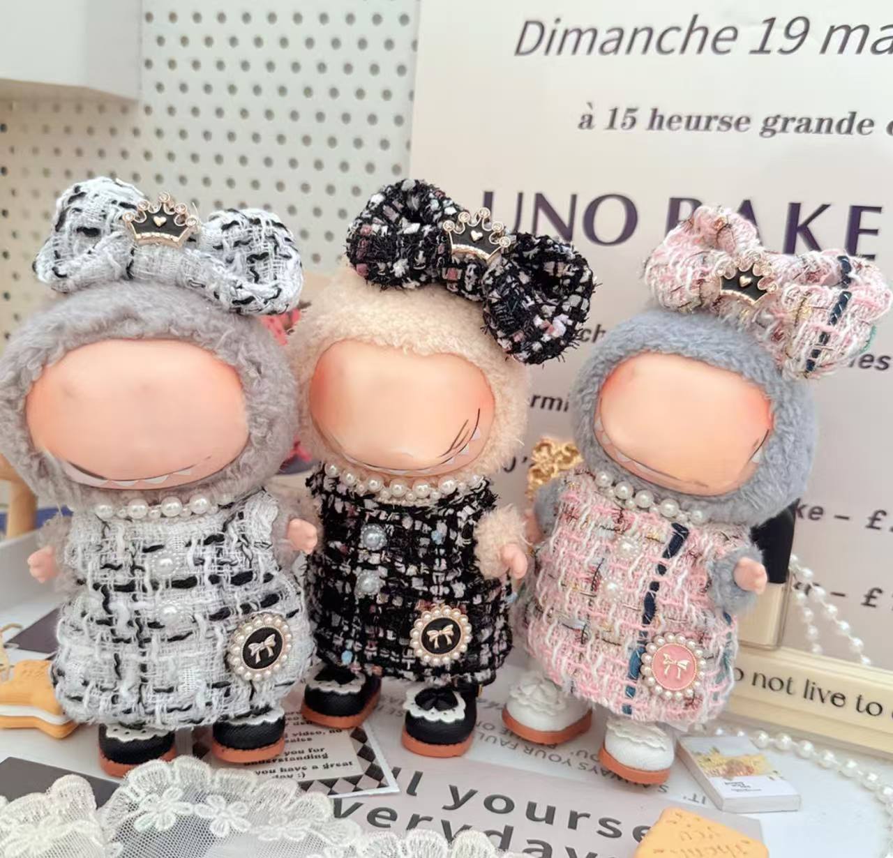 楽天市場】THE MONSTERS Exciting Macaron ぬいぐるみ用服 LABUBU