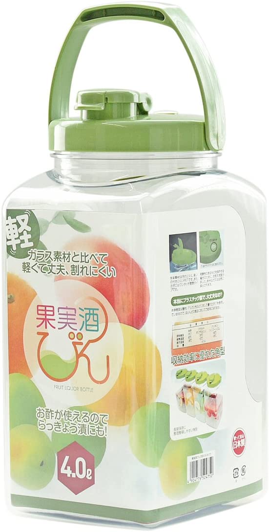 楽天市場】タケヤ化学工業 果実酒びん S型 4.0L みどり : キッチン