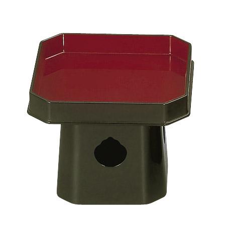 楽天市場】四角三宝/三方(さんぽう/さんぼう) 樹脂製 黒(ウチ朱)5寸