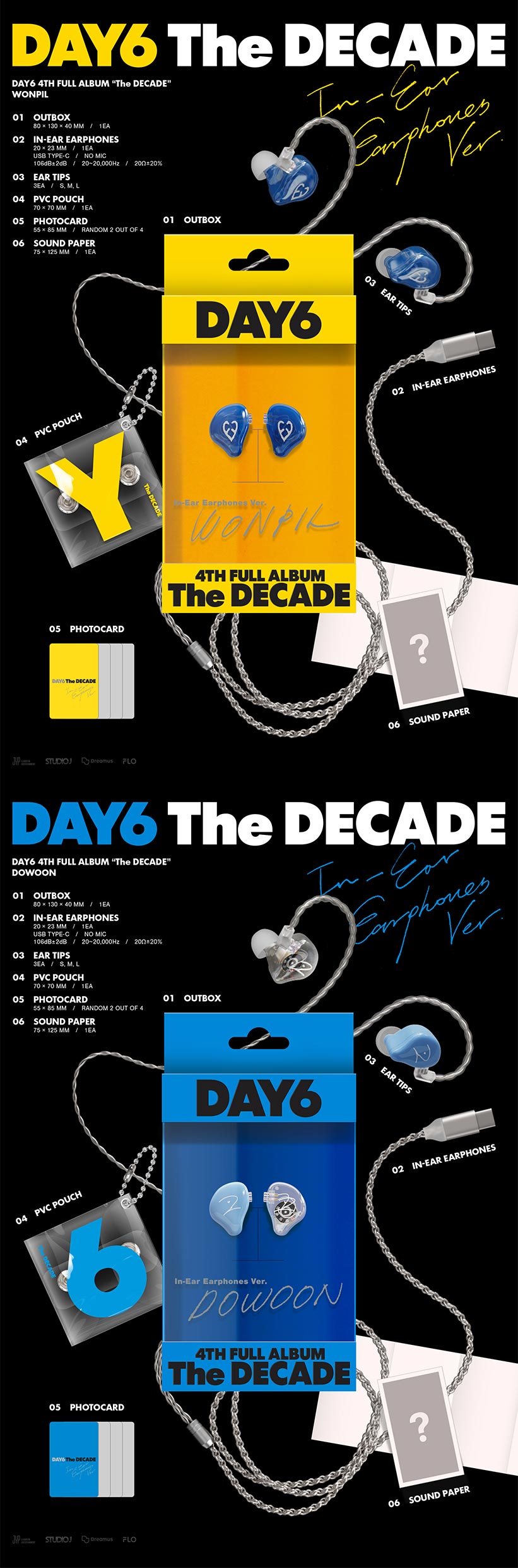 楽天市場】DAY6 - The DECADE / アルバム / In-Ear Earphones Ver / 4