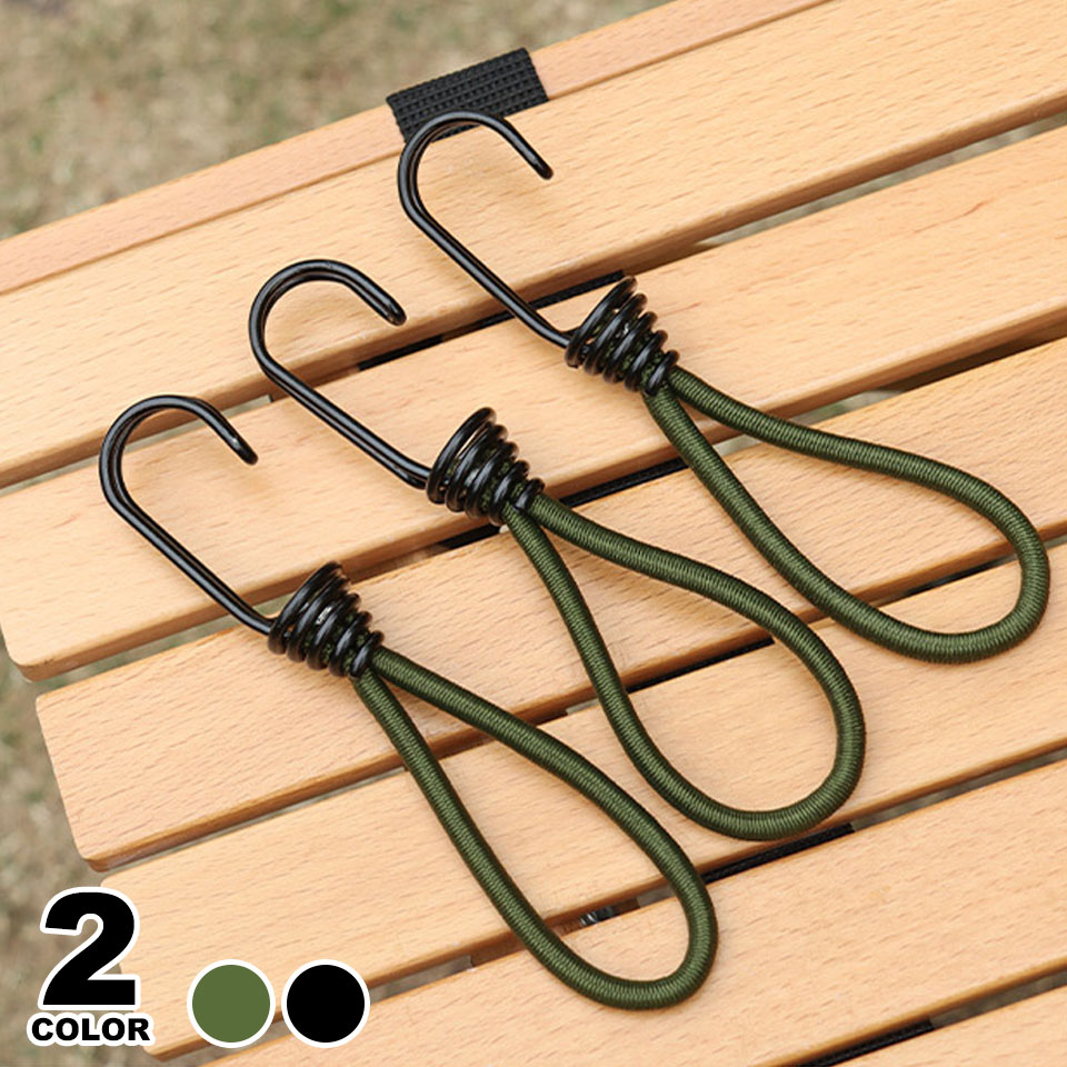 楽天市場】テント ストレッチコード タープ 部品 ロープフック タープ