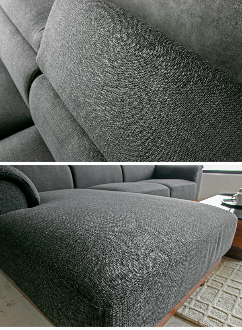 楽天市場】【送料無料】 カウチソファ l字 ファブリック ソファ ロー