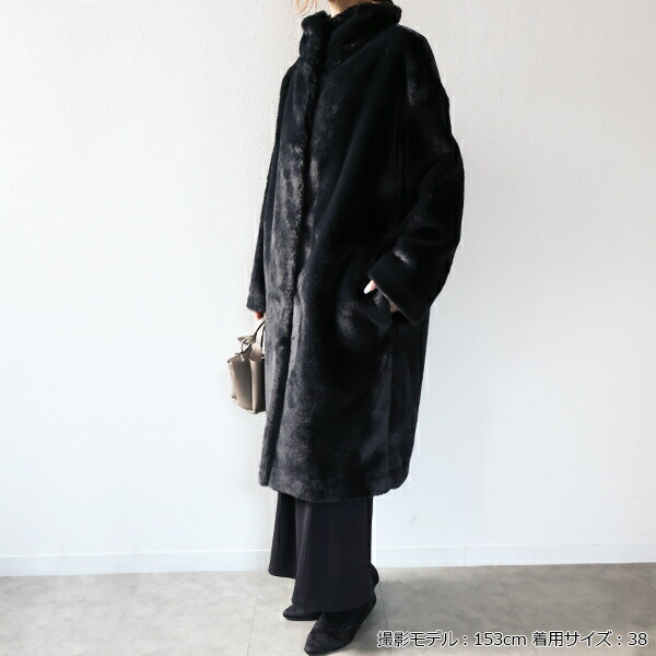 楽天市場】HERNO ヘルノ ファーコート Eco Fur Long Coat GC000491D