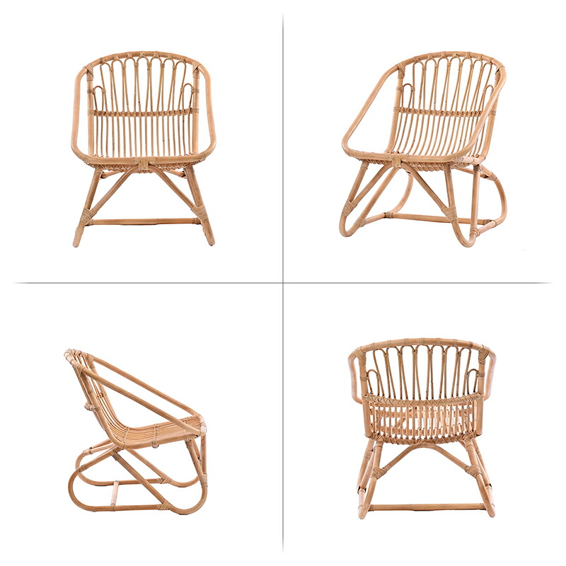 楽天市場】ラタンチェア Lサイズ 皮付きラタン アジアン パーソナル