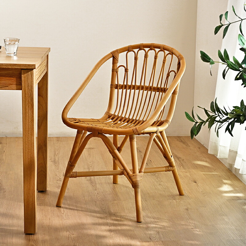 楽天市場】ラタンチェア ダイニングチェア デスクチェア PCチェア