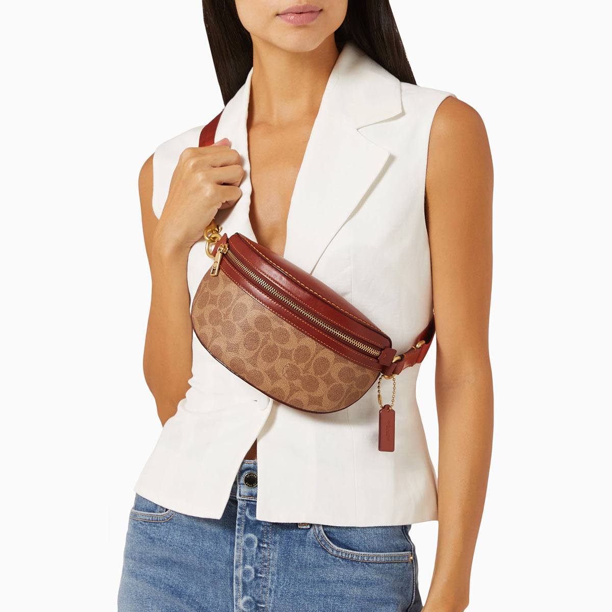 楽天市場】コーチ ボディバッグ レディース ブランド ウエストポーチ