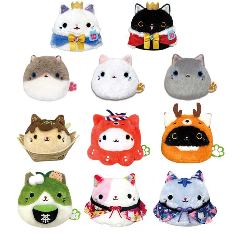 楽天市場】ねこだんご ぬいぐるみ ころころ ふわふわ 復刻版 10周年