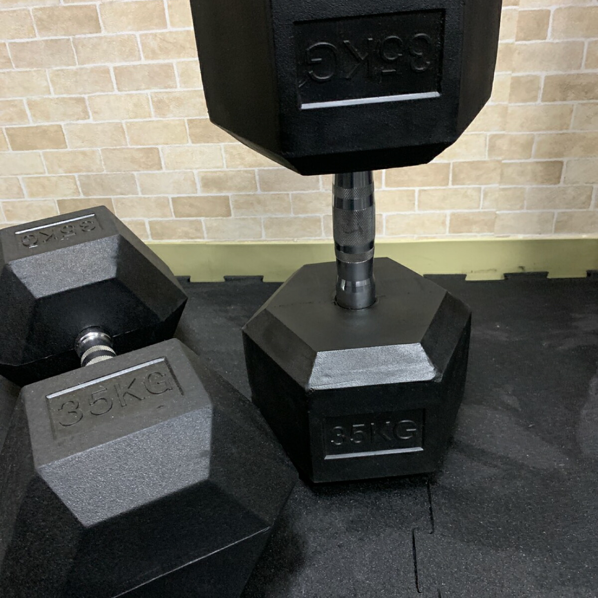 楽天市場】ラバー ヘックス ダンベル 35kg × 2個 セット バーベル
