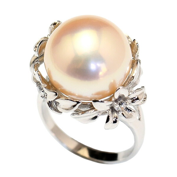 楽天市場】特級 14mm 淡水真珠 リング 強いてりを放つ迫力の超特大真珠