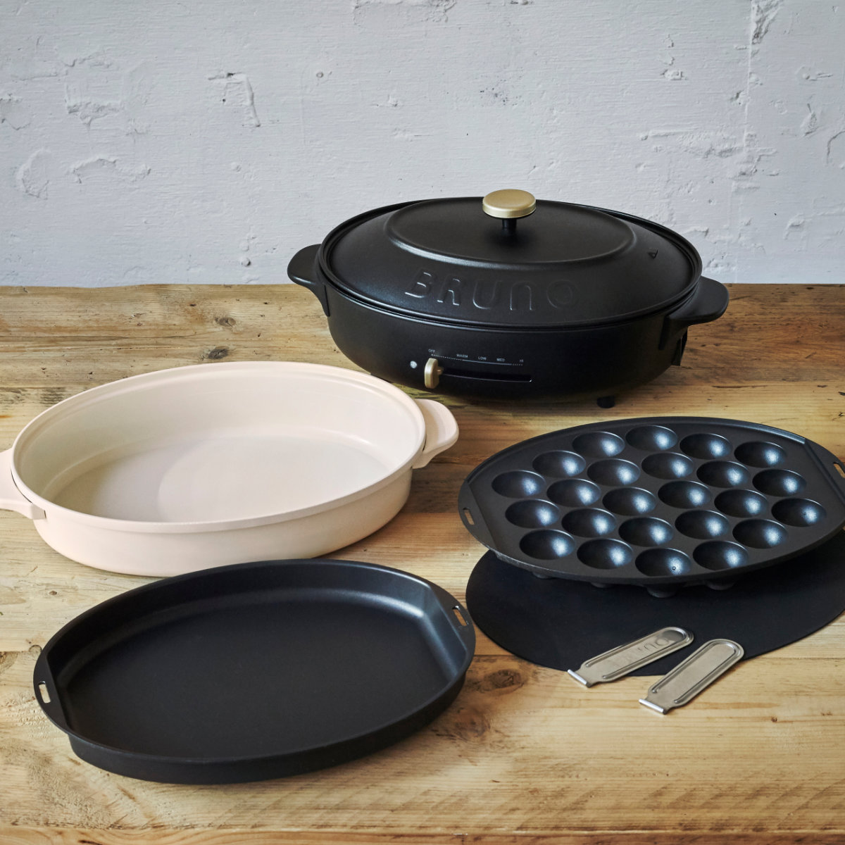 楽天市場】BRUNO オーバルホットプレート たこ焼きプレート付き 蓋付き