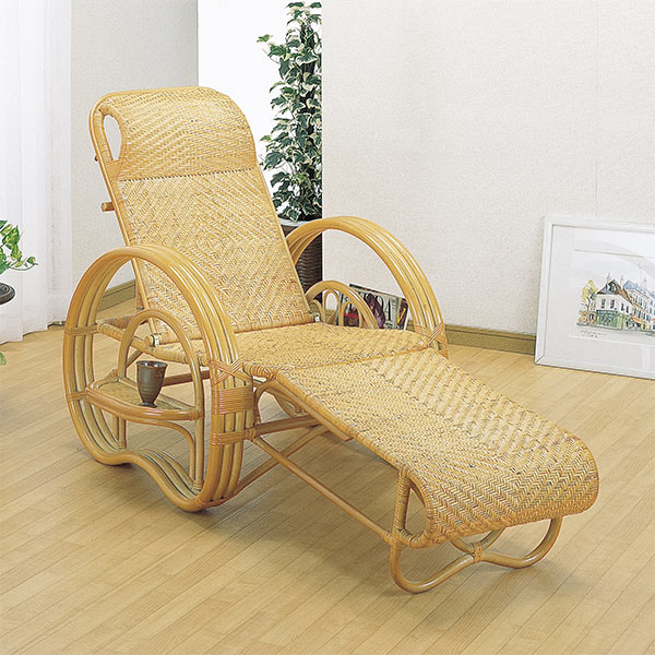 楽天市場】ラタンチェア 三つ折り寝椅子 リクライニングチェア ラック