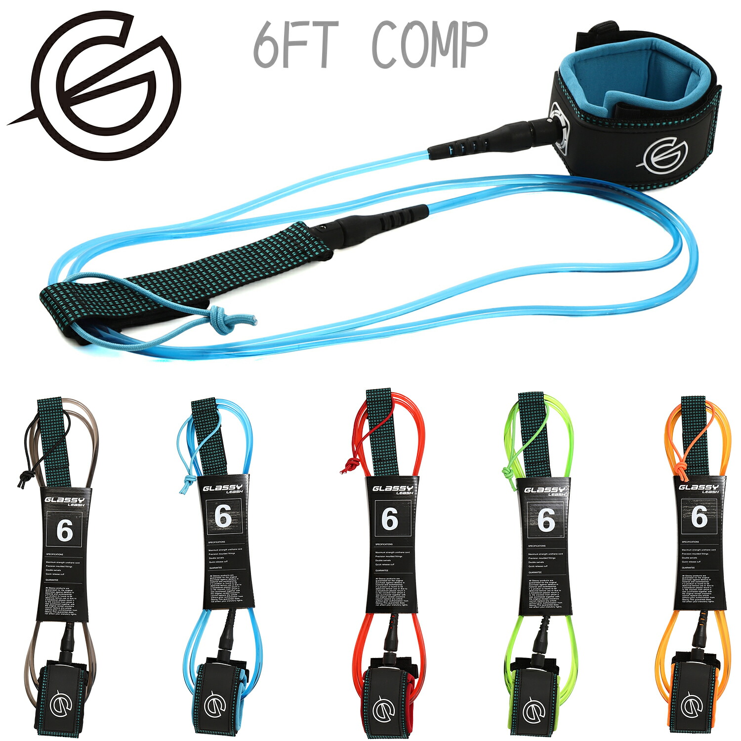 楽天市場】サーフィン リーシュコード リーシュ 6 サーフボード