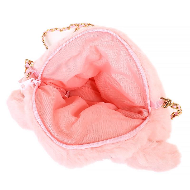 楽天市場】マイメロディ チェーンショルダーバッグ ファー ポシェット