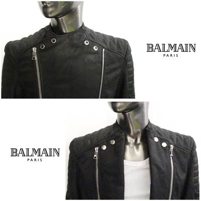 楽天市場】バルマン BALMAIN メンズ アウター ジャケット バイカー