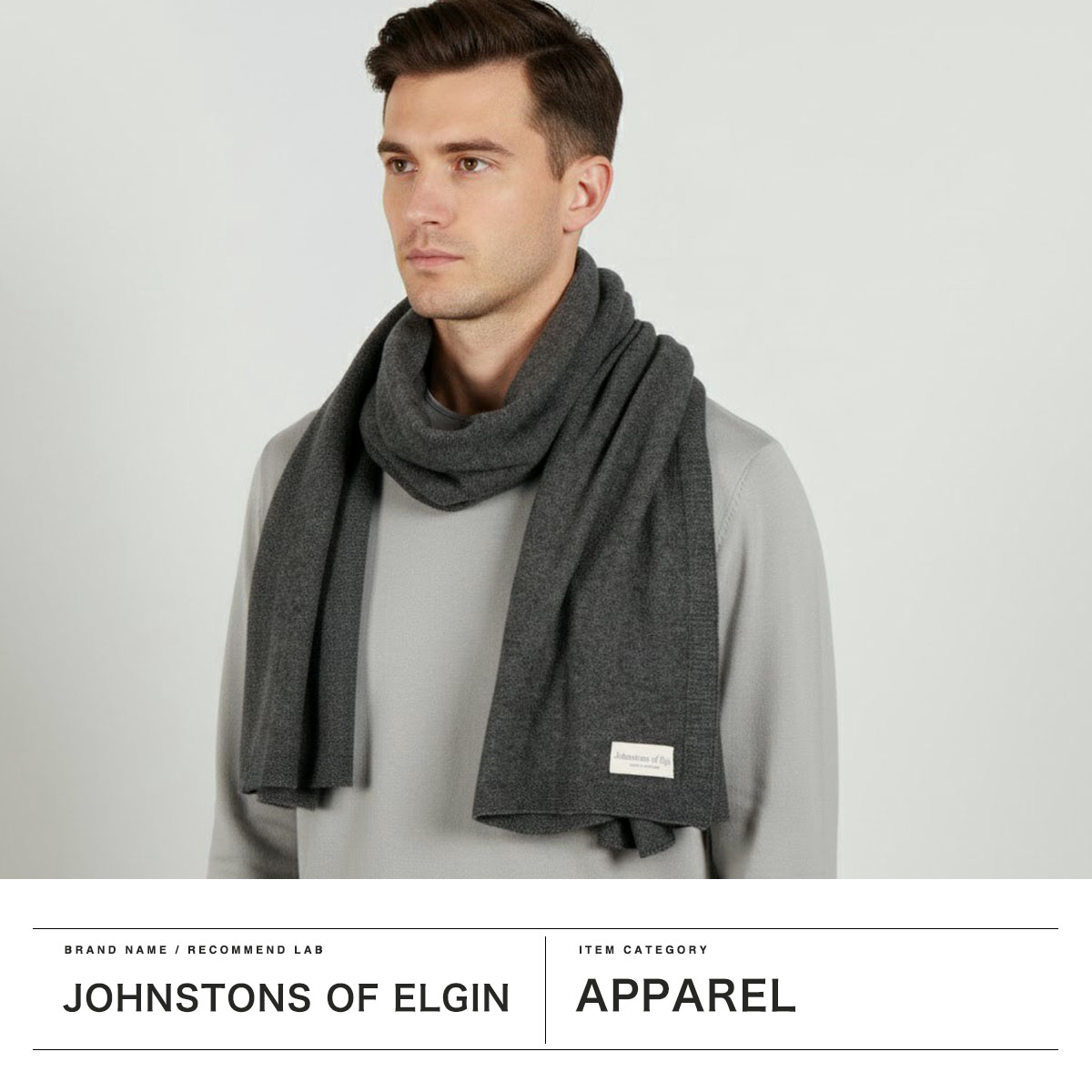 楽天市場】【日本正規品】 ジョンストンズ オブ エルガン マフラー