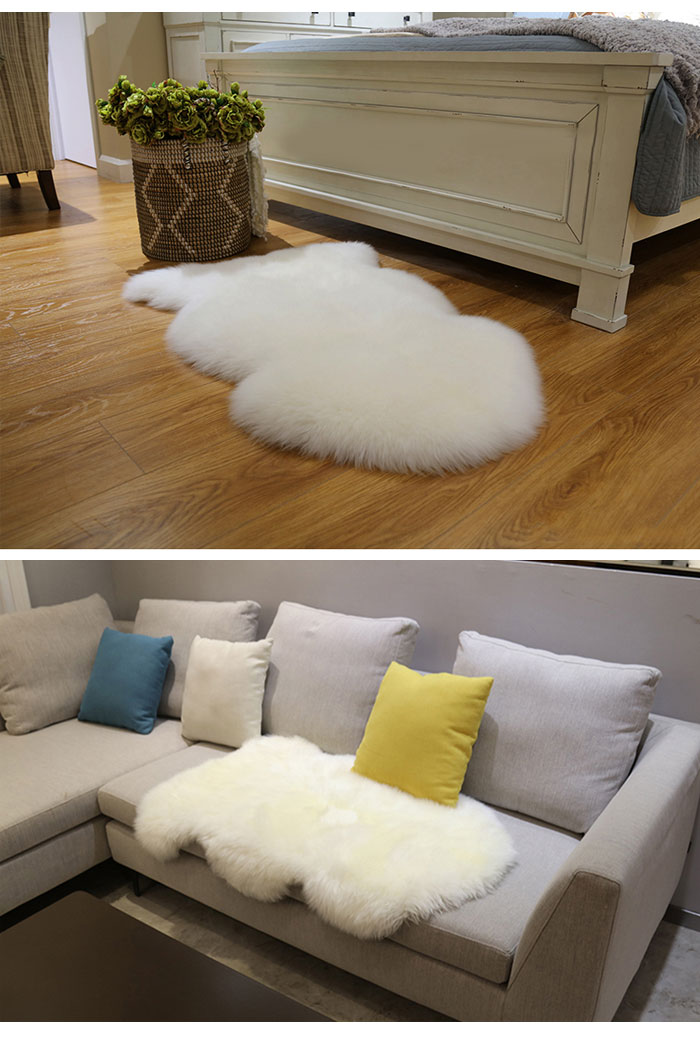 楽天市場】ラグ ソファー ムートンラグ フェイク 椅子 ラグマット