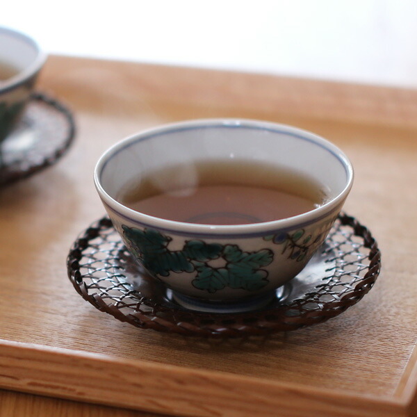 楽天市場】茶托 平安銅政 黄銅 網代茶托 番茶 丸 : がらんどう