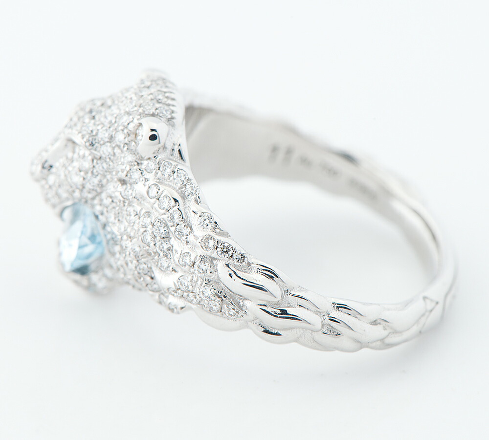 楽天市場】グッチ(GUCCI) ライオンヘッド アクアマリン ダイヤモンド