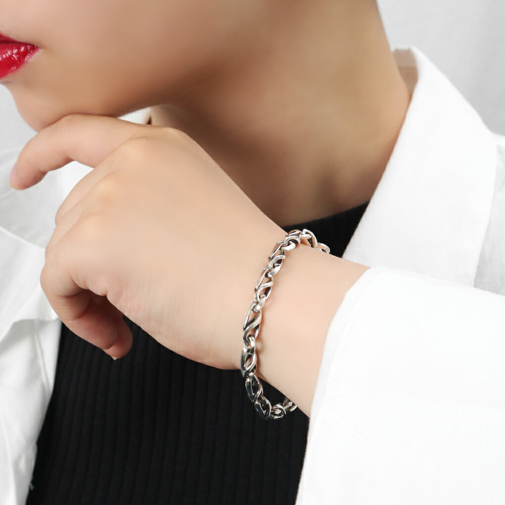 楽天市場】ペアブレスレット デザインチェーン ペアアクセサリー