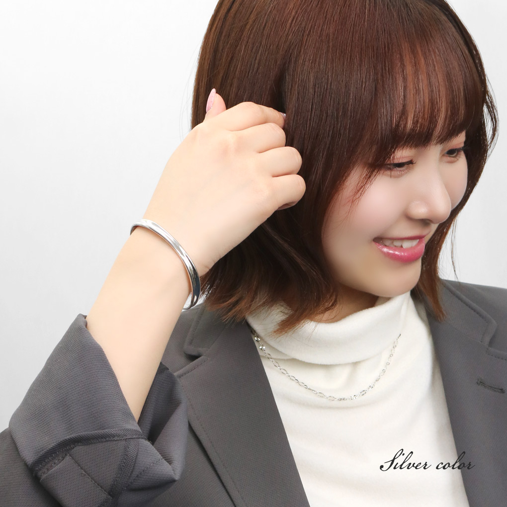 楽天市場】MONPOTE 選べる2カラー 変形 オープンバングル バングル