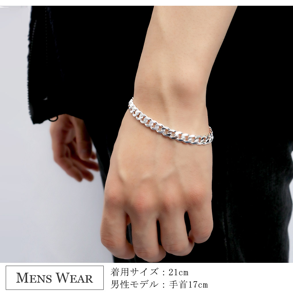 楽天市場】シルバー925 喜平チェーン ブレスレット シルバー マンテル