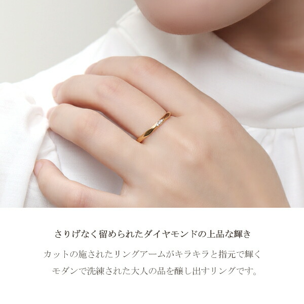 楽天市場】選べる3カラー K18 ゴールド ダイヤモンド ダイヤカット