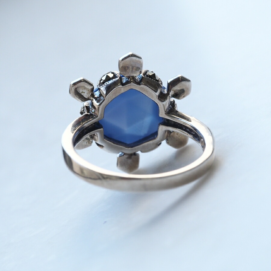 楽天市場】ROKUZAN ブルーアゲート リング 指輪 11〜17号 シルバー925