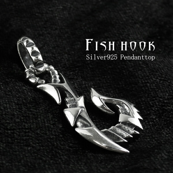 楽天市場】トライバル フィッシュフック ネックレス シルバー925