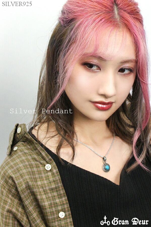 楽天市場】GRAN DEUR 円盤 ターコイズ オパール シルバーネックレス