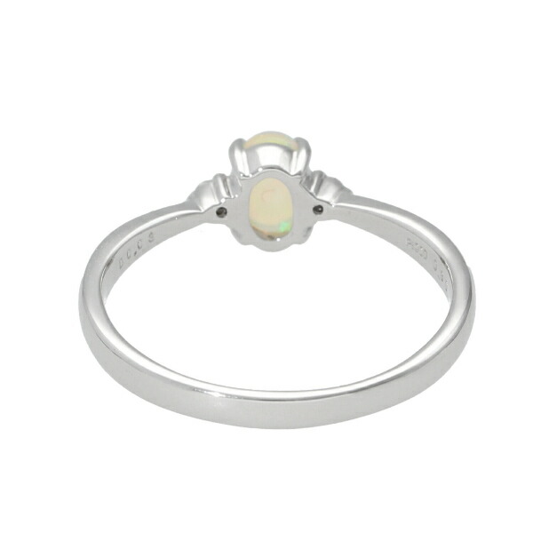 楽天市場】PT900 オパール ダイヤモンド プラチナ リング 指輪 天然石