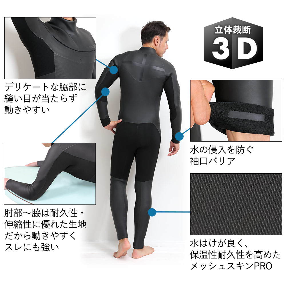 楽天市場】FELLOW セミドライ 5×3mm ウェットスーツ ハイエンドモデル