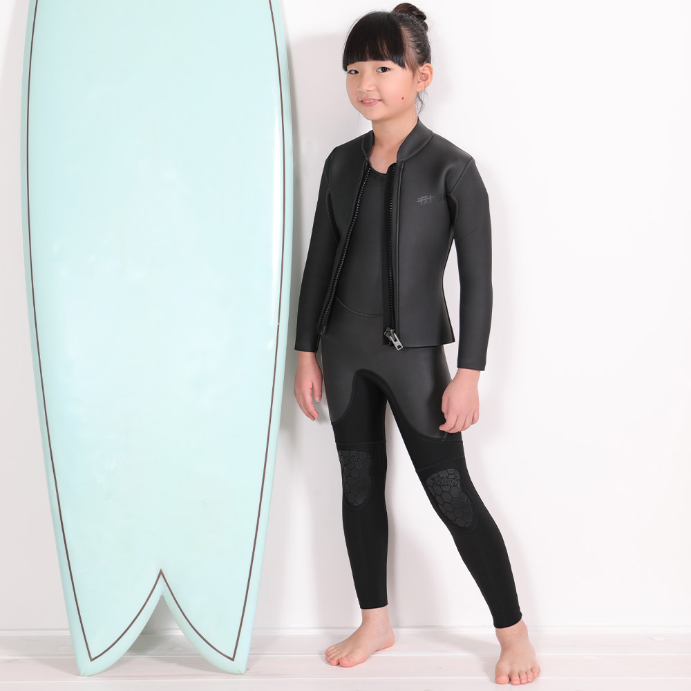ZEAK 子供用ウェットスーツ タッパーロングジョンセット売り 14号 ZEAK