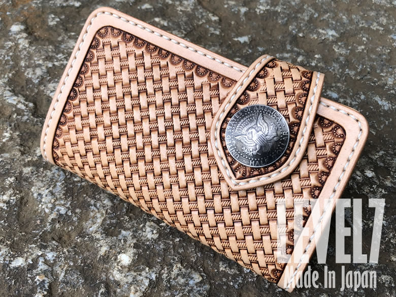 楽天市場】財布 ミドルウォレット ナチュラル 手縫い ライダース