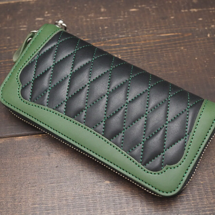 楽天市場】【送料無料】【メンズ長財布】ダイヤモンドステッチラウンド