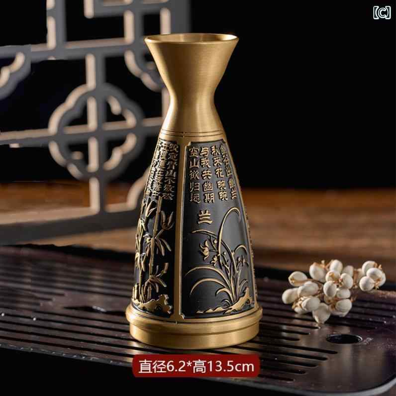 楽天市場】徳利 ワインポット 銅製 古道具 真鍮 酒器 仏殿 グラス 酒杯