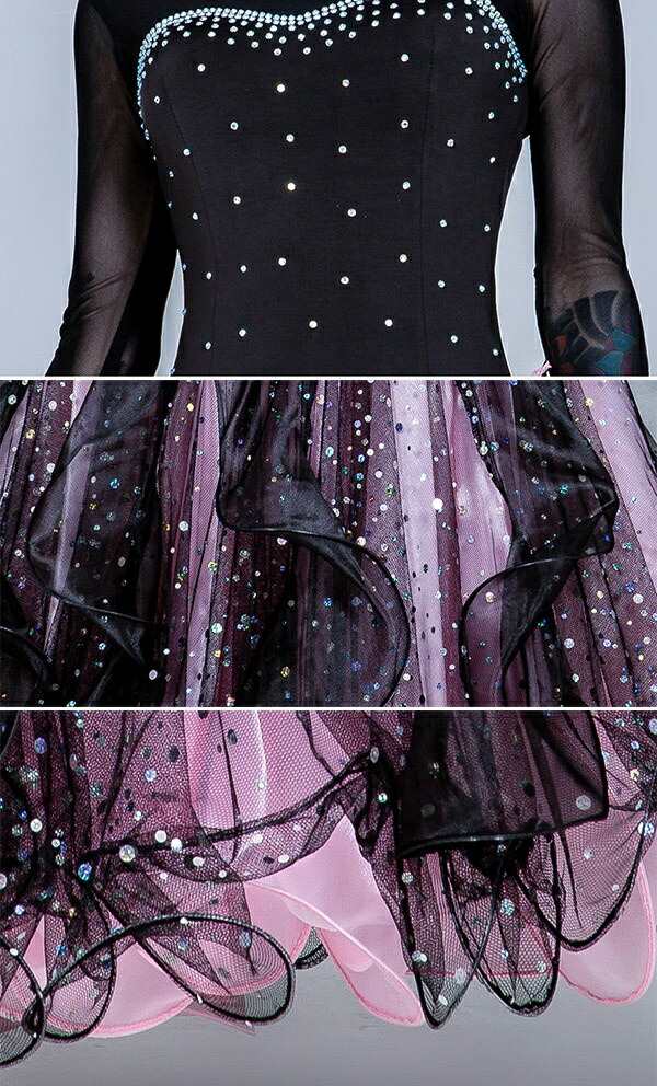 楽天市場】社交ダンスドレス フロート 上品 モダン ドレス 衣装 豪華