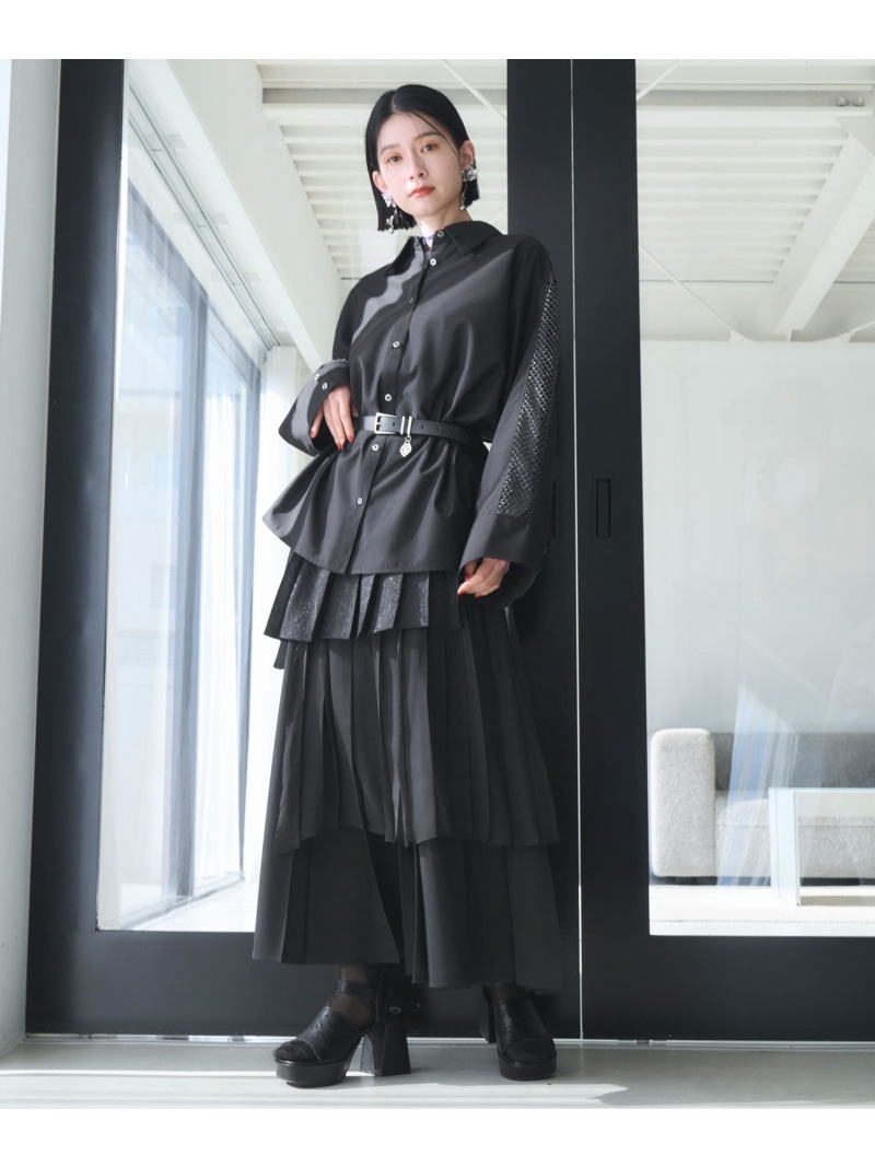 楽天市場】【SALE／26%OFF】アシメミックスプリーツスカート HARE ハレ