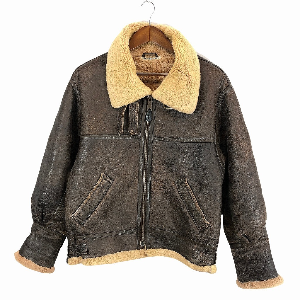 楽天市場】B-3 レザー フライトジャケット ムートンジャケット