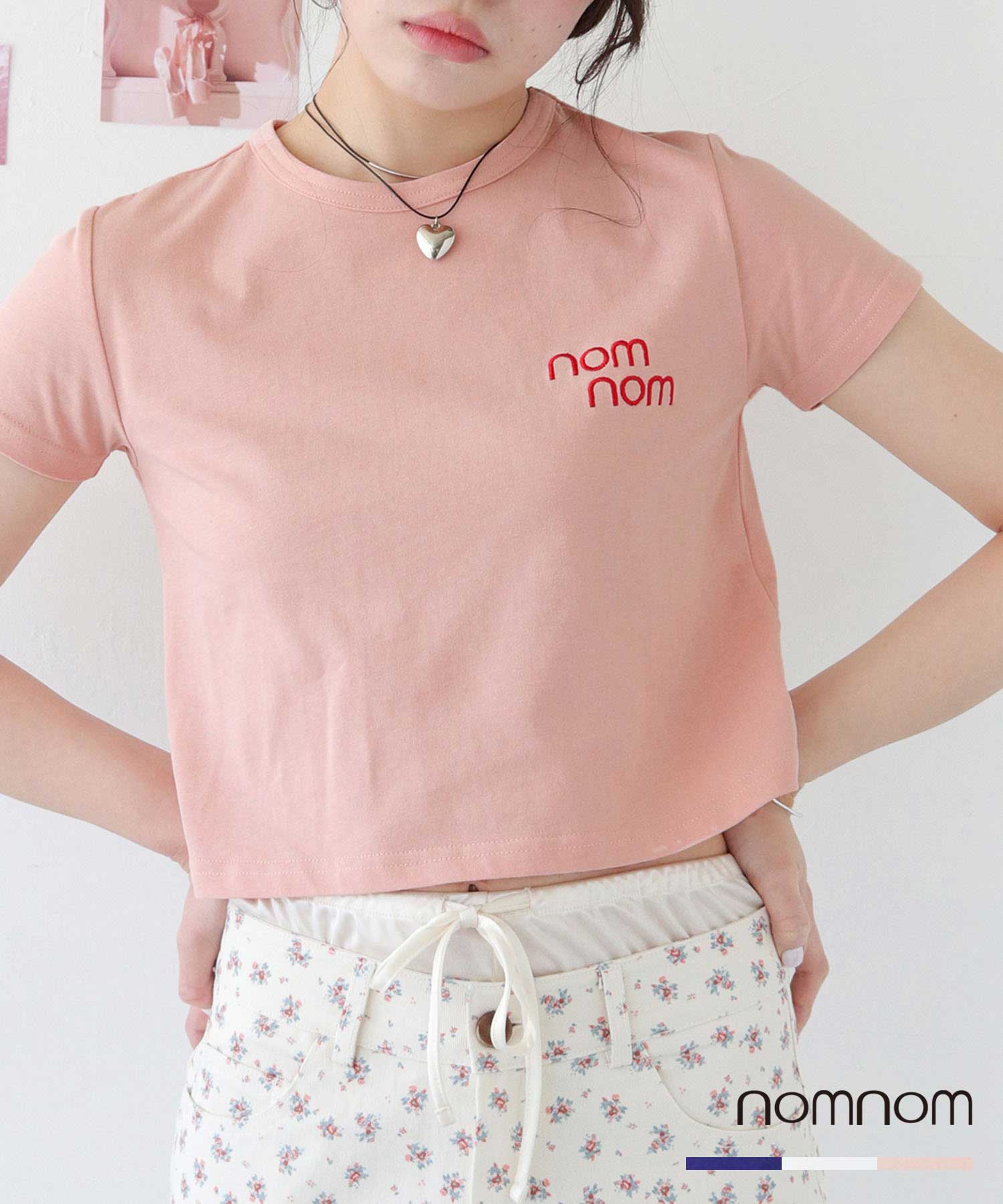 楽天市場】【40%OFF】ロゴ 刺繍入り ちびT Tシャツ ロゴT ピタT