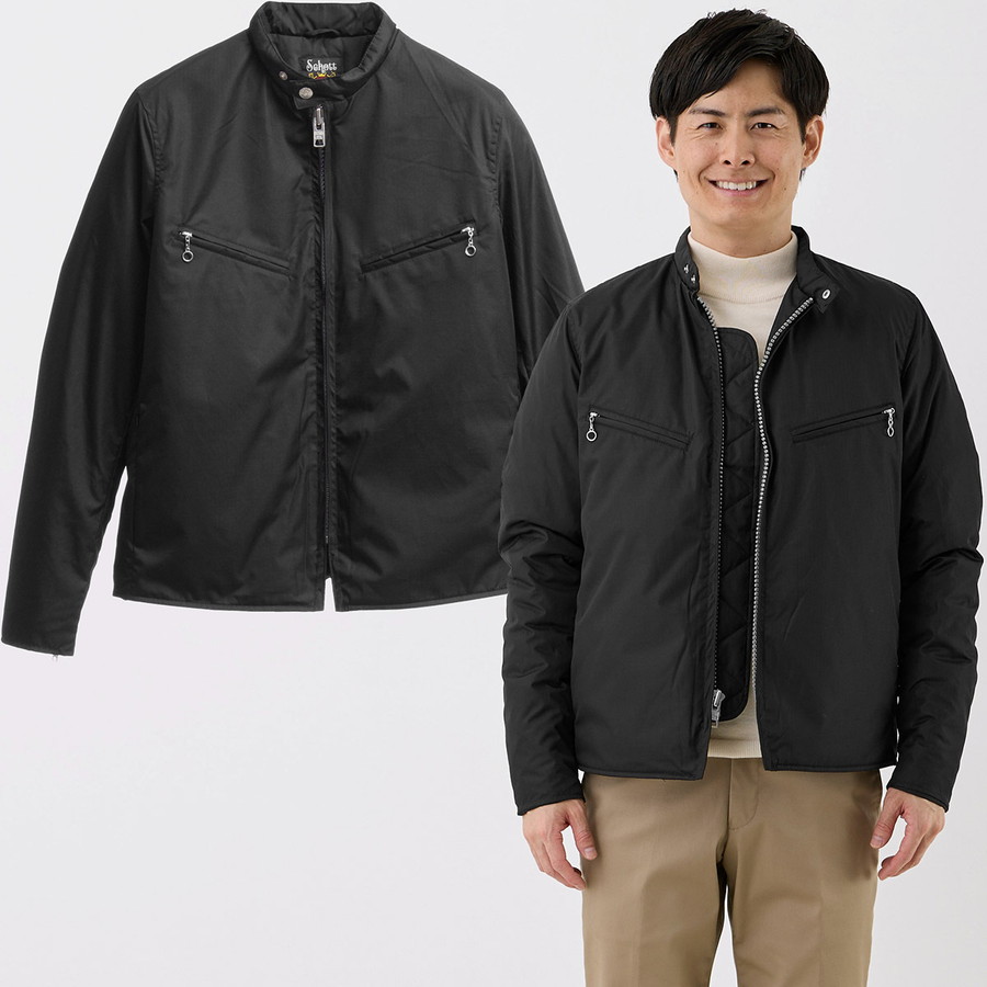 楽天市場】ショット タイオン シングルライダースダウンジャケット