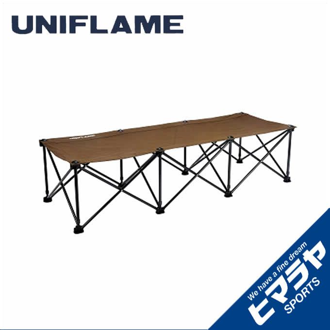 楽天市場】ユニフレーム アウトドアベッド リラックスコット ブラウン