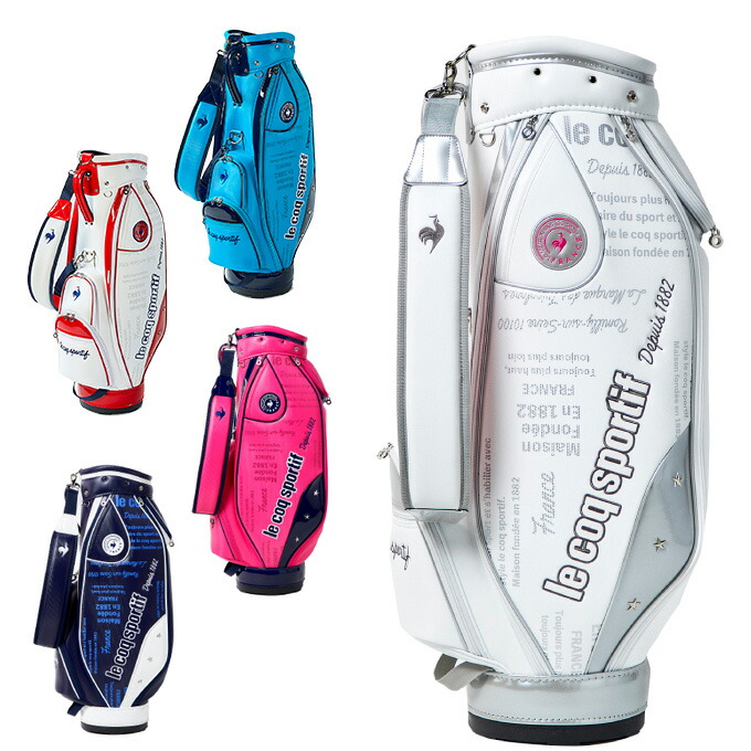 LE COQ SPORTIF ルコック キャディバッグ ホワイト・ミント LE COQ