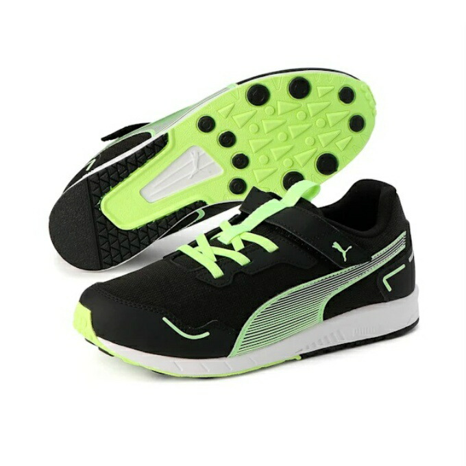 楽天市場】プーマ スニーカー キッズ ジュニア ベルクロ スピード