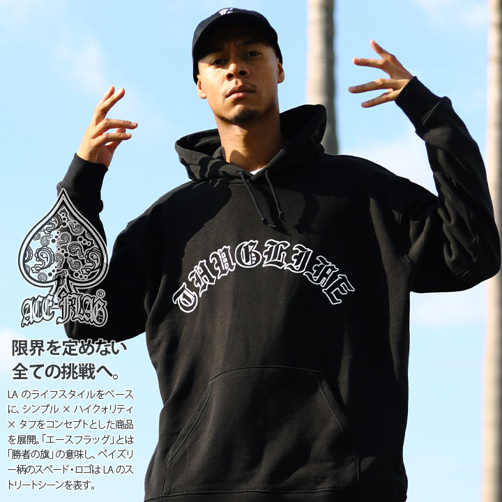 楽天市場】ACE FLAG パーカー フーディ 長袖 スウェット メンズ 黒