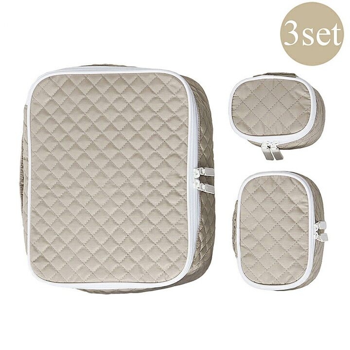 楽天市場】ポーチ3点セット トラベルポーチ 旅行バッグ 小物ポーチ