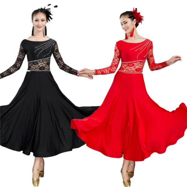 楽天市場】社交ダンス ドレス 社交ダンス衣装 初心者 練習着 女性 長袖