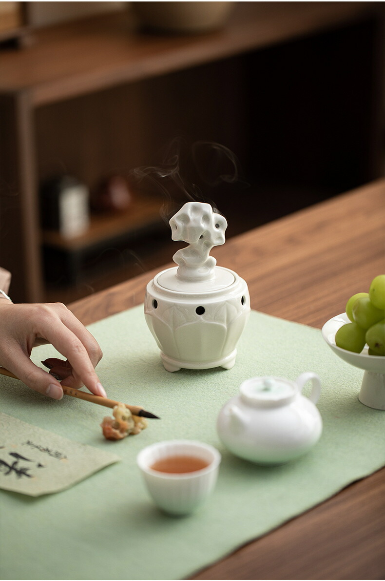 楽天市場】雰囲気作り 香炉 お香・線香立て 白磁 磁器 香皿 キャンドル