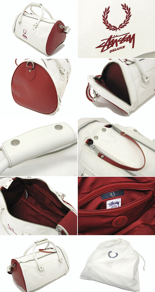 楽天市場】ステューシー STUSSY×FRED PERRY Classic Barrel バッグ