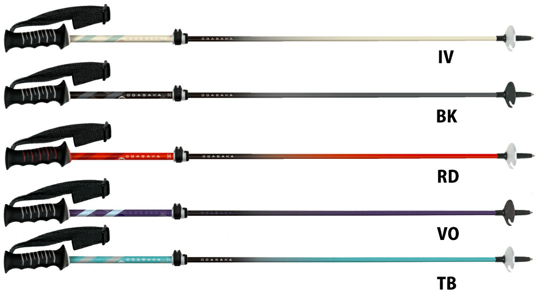 新品未使用】OGASAKA LC-DM/CAMO 迷彩柄 伸縮式スキーストック 新品未