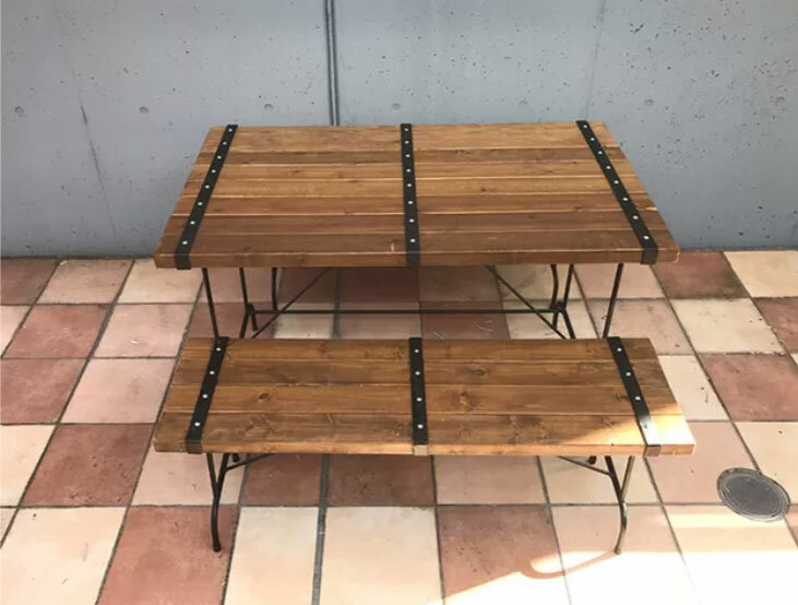 楽天市場】ダイニングテーブル セット アイアンテーブルアイアン家具